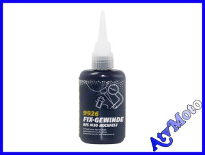 Klej do gwintów MANNOL FIX GEWINDE - 50ml - mocny/czerwony