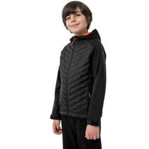 Kurtka softshell dla chłopca 4f głęboka czerń hjz22 jsfm002 20s