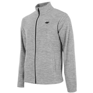 Bluza polarowa męska 4f chłodny jasny szary melanż h4z22 plm350 27m