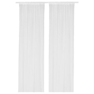 IKEA Lill Firanki 2 sztuki 280x300cm komplet firanek białych