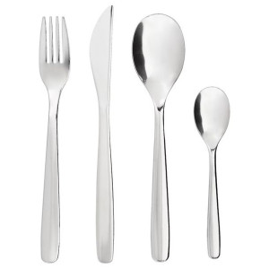 IKEA MOPSIG Zestaw sztućców komplet ze stali nierdzewnej 16elementów