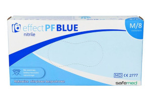 Rękawiczki Nitrylowe Safemed Effect PF blue 100 szt.