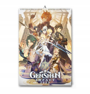 Kalendarz Genshin Impact 2023 Liyue A3 anime