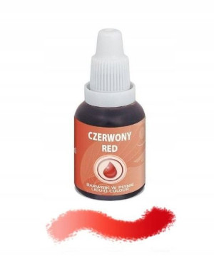 Barwnik Spożywczy W Płynie - Czerwony - 20ml