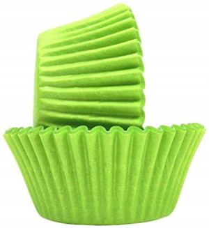 FOREMKI PAPILOTKI 50x25 mm zielony lemon 100 szt