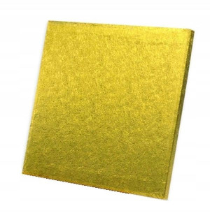 Podkład Pod Tort Ciasto Złoty Gruby 1,2 25x25cm Zł