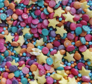 POSYPKA CUKROWA KONFETTI błyszcząca Karnawał - 25g
