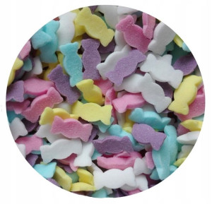 POSYPKA CUKROWA KONFETTI kolorowe cukierki - 20g