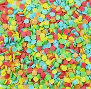 POSYPKA CUKROWA KONFETTI kolorowe MINI - 20g
