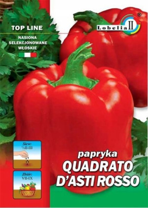 Papryka QUADRATO D'ASTI ROSSO czerwona nasiona
