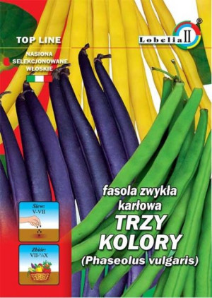Fasola szparagowa TRZY KOLORY MIX odmian nasiona