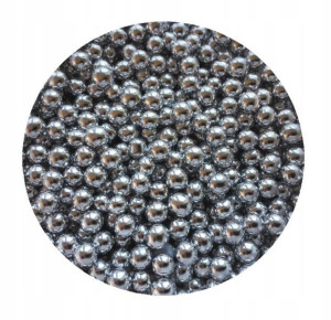 POSYPKA PEREŁKI CUKROWE - srebrne 8mm - 25g