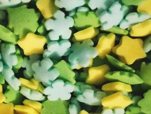 POSYPKA ŚWIĘTA MIX śnieżynki choinki gwiazdki 25g