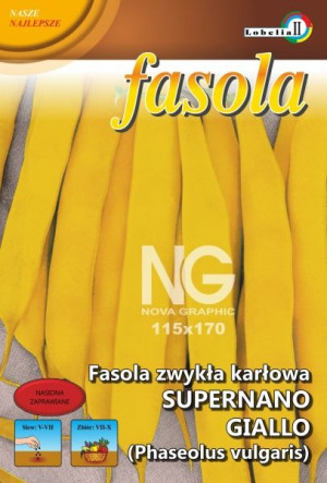 Fasola SUPERNANO karłowa szerokostr. żółta nasiona