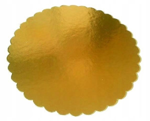 Złoty Podkład Pod Tort Ciasto - Super Sztywny 30cm