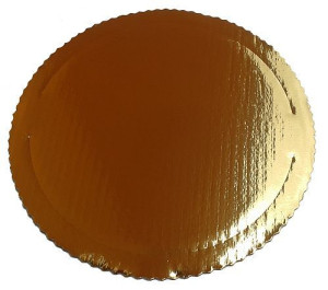 Złoty Podkład Pod Tort Ciasto - Sztywny - 24 Cm T