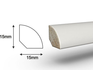 Listwa przypodłogowa biała wys. 1,5cm cokół drewno