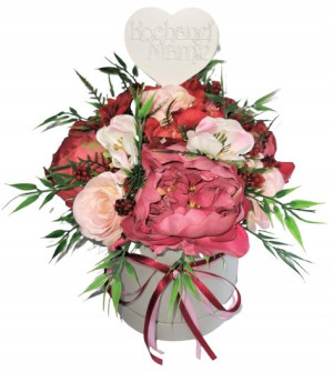 Flower box XL na dzień mamy, kompozycja kwiatowa