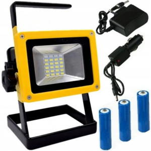 Halogen Przenośny Lampa Robocza Akumulator 100w