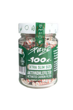 Filterki do jointów Purize XTRA Slim XMAS Edition 100 szt. w słoiku