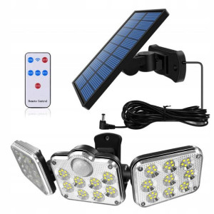 Lampa Solarna Czujnik Ruchu Zmierzchu 138led+pilot