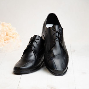 Buty komunijne chłopięce czarne KBC-011 - Rozmiar: 32