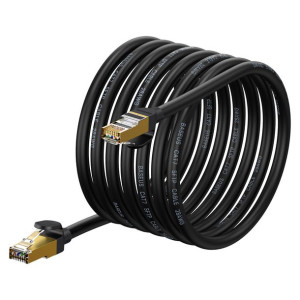 Kabel sieciowy Baseus Speed Seven RJ45 10Gbps 8m czarny