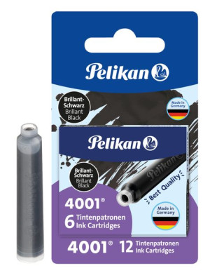 Nabój Atramentowy Pelikan Krótki Czarny Na Blistrze 2X6 Szt