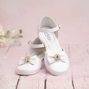 Buty komunijne dziewczęce KBD-674 - Rozmiar: 34 - długość wkładki 22,6 cm