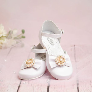 Buty komunijne dziewczęce KBD-676 - Rozmiar: 30 - długość wkładki 20 cm
