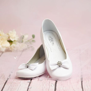 Buty komunijne dziewczęce KBD-800 - Rozmiar: 32 - długość wkładki 21,2 cm