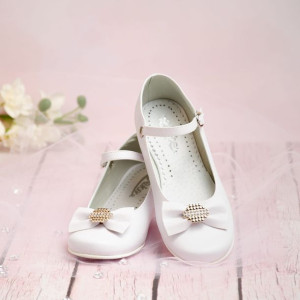 Buty komunijne dziewczęce KBD-805 - Rozmiar: 33 - długość wkładki 21,9 cm