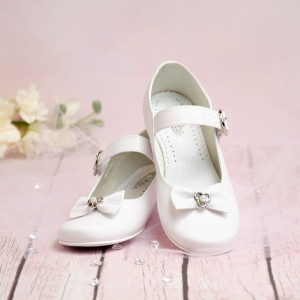 Buty komunijne dziewczęce KBD-811 - Rozmiar: 32 - długość wkładki 21,2 cm