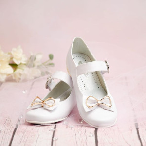 Buty komunijne dziewczęce KBD-813 - Rozmiar: 36 - długość wkładki 24 cm
