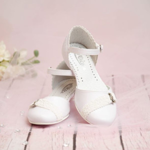 Buty komunijne dziewczęce KBD-714 - Rozmiar: 30 - długość wkładki 20,4 cm