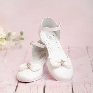 Buty komunijne dziewczęce KBD-715 - Rozmiar: 31 - długość wkładki 21 cm