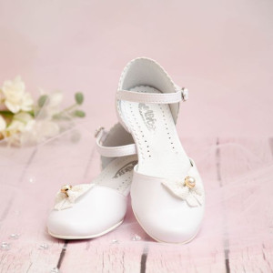 Buty komunijne dziewczęce KBD-718 - Rozmiar: 36 - długość wkładki 24,3 cm