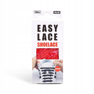 Sznurówki silikonowe bez wiązania - Easy Lace BOX 20 sztuk
