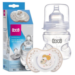 Lovi Butelka Antykolkowa 150ml + Smoczek Usp 0-3m