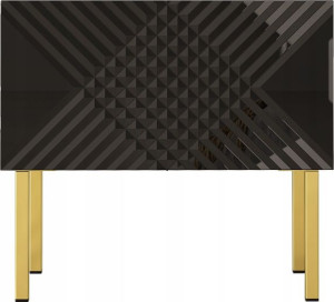 Szafka nocna EXITO 04 55x37cm czarny połysk MEG