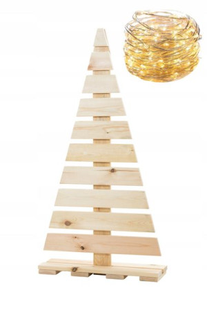 Drewniana Choinka 120 Cm Naturalne Drewno