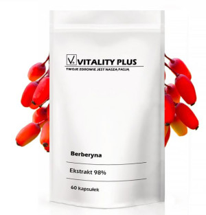 Berberyna HCL berberys Ekstrakt 500mg 60 kapsułek