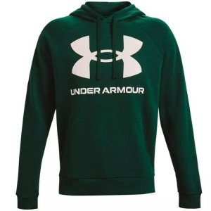 Bluza męska under armour rival fleece big logo hd zielona 1357093 330