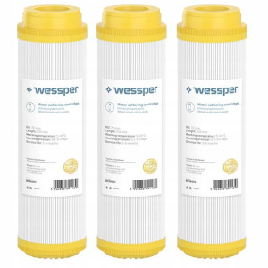 3x Filtr Wody Żywiczny Żywica Jonowymienna 10'