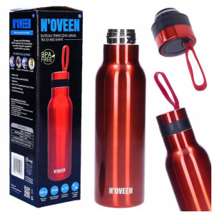 Butelka Termiczna BIDON Termos STAL CZERWONA 500ml