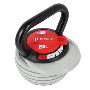 KR20 KETTLEBELL REGULOWANY 20 LBS HMS 9kg 6 talerzy