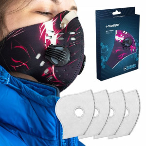 Wessper Maska Antysmogowa Do Biegania 5 Filtrów