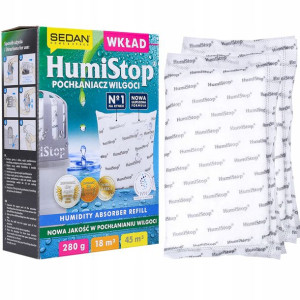 2 X Humistop Wkład Zapas Do Pochłaniacza Wilgoci