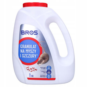 Granulat Na Myszy Szczury Trutka Gryzonie 1kg Bros