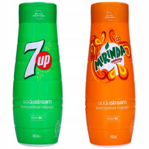 2x Syrop Koncentrat Sodastream Mirinda 7up Sok